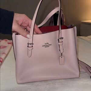Coach Light Pink Small Leather Hangbag and Crossbody